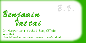 benjamin vattai business card